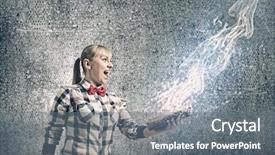  Presentation with holding hands - Presentation theme featuring emotional intelligence - woman in casual wear holding background and a gray colored foreground