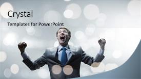  Presentation with multiracial team of young doctors stacking hands - Slide set consisting of emotional intelligence - young handsome businessman with hands background and a light gray colored foreground