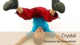  Presentation with kid happy birthday - Presentation theme featuring emotional kids - happy and playful little kid background and a  colored foreground