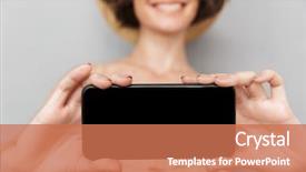  Presentation with hat - Beautiful presentation theme featuring emotion marketing - close up portrait backdrop and a coral colored foreground