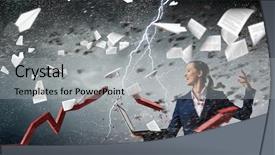  Presentation with magic - Audience pleasing presentation theme consisting of easy as magic trick mixed backdrop and a light gray colored foreground