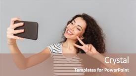  Presentation with appearance - Amazing theme having emotional memory - amazing woman with caucasian appearance backdrop and a coral colored foreground