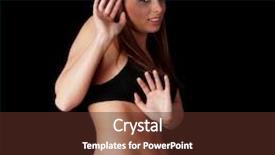  Presentation with violence woman - Cool new theme with emotional portrait of abused crying beautiful young caucasian woman in underwear - violence concept high emotional backdrop and a tawny brown colored foreground