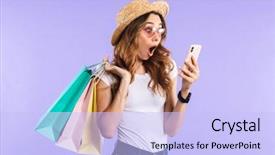  Presentation with purple wall - Amazing slides having emotional sales - photo of excited screaming cute backdrop and a light blue colored foreground