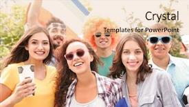  Presentation with france flag - Amazing PPT layouts having emotional soccer fans with france backdrop and a lemonade colored foreground