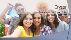  Presentation with france flag - Slide deck consisting of emotional soccer fans with france background and a lemonade colored foreground