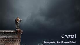  Presentation with ears - Theme consisting of emotional strain - young frustrated businesswoman covering ears background and a  colored foreground