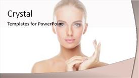  Presentation with wellness - Slide deck consisting of emotional wellness - beautiful face of young background and a white colored foreground