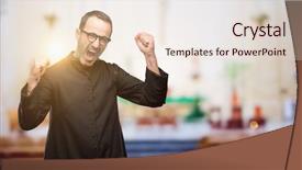  Presentation with energy power - Slide set enhanced with emotions celebrates new job joy background and a lemonade colored foreground