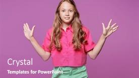  Presentation with purple education - PPT layouts having emotions-children-s-fashion-education background and a  colored foreground