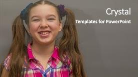  Presentation with positive attitude - Colorful PPT theme enhanced with emotions facial expression attitude perception backdrop and a gray colored foreground