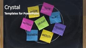  Presentation with angel in white - Presentation with emotions hate hurt anger temper background and a wine colored foreground