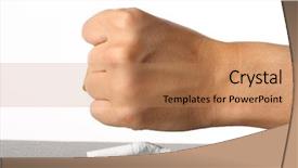  Presentation with emphysema - Beautiful presentation theme featuring emphysema - broke cigarette concept backdrop and a  colored foreground