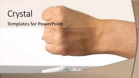  Presentation with emphysema - Amazing PPT layouts having emphysema - hand broke cigarette backdrop and a  colored foreground