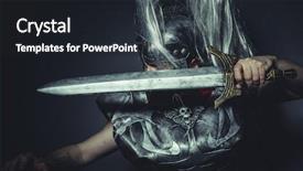  Presentation with roman army - Slide set enhanced with empire roman centurion with armor background and a wine colored foreground