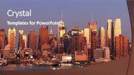  Presentation with empire state building - Beautiful slides featuring empire state building times backdrop and a seafoam green colored foreground