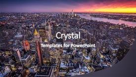  Presentation with brooklyn - Amazing PPT layouts having empire states - new york skyline view backdrop and a dark gray colored foreground