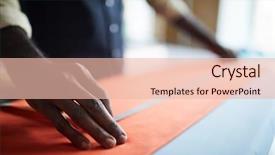  Presentation with self - PPT theme featuring hands of contemporary self-employed background and a lemonade colored foreground