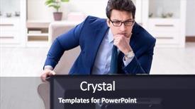  Presentation with office ergonomics - Colorful slide deck enhanced with employee absenteeism - businessman watching tv backdrop and a wine colored foreground