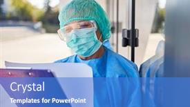  Presentation with clinic - Slide set enhanced with employee-as-containment-scout background and a teal colored foreground