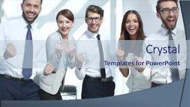  Presentation with professional development women success - Presentation design with employee congratulations - professional business team celebrating their background and a lemonade colored foreground