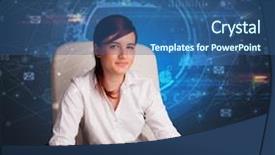  Presentation with connections - Amazing PPT layouts having employee database - manager in front backdrop and a  colored foreground