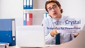  Presentation with food - Slide set consisting of employee eating food with cockroaches background and a sky blue colored foreground