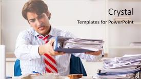  Presentation with food - Slide set featuring employee eating food with cockroaches background and a lemonade colored foreground