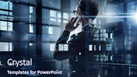  Presentation with moon in the starry night - Beautiful slides featuring employee efficiency - another late night in office backdrop and a navy blue colored foreground