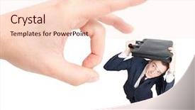  Presentation with employee - PPT theme having employee getting fired background and a lemonade colored foreground