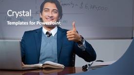  Presentation with late - PPT layouts featuring employee handbook - financial specialist working late background and a gray colored foreground