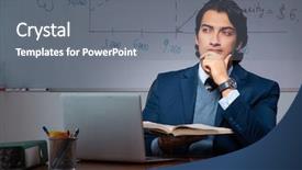  Presentation with dubai financial fintech - Slides having employee handbook - financial specialist working late background and a gray colored foreground