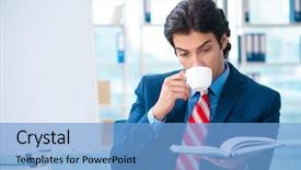  Presentation with whiteboard kids cute - Amazing PPT theme having employee handbook - young handsome businessman in front backdrop and a  colored foreground