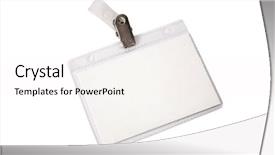  Presentation with identification card - Audience pleasing PPT layouts consisting of employee id card - photo of personal identification backdrop and a white colored foreground