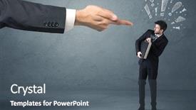  Presentation with last will and testament - PPT theme with employee in trouble getting last background and a  colored foreground