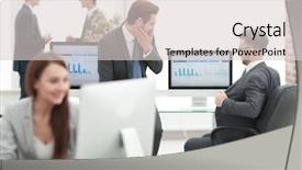  Presentation with business partner people joining hand - Colorful slide set enhanced with employee involvement - group of business partners interacting backdrop and a light gray colored foreground