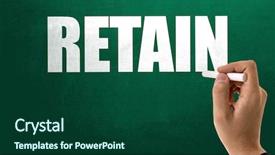  Presentation with employee - Audience pleasing PPT theme consisting of employee loyalty - retain backdrop and a forest green colored foreground