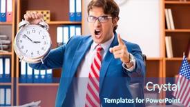  Presentation with office - Cool new PPT layouts with employee loyalty - young handsome politician sitting backdrop and a ocean colored foreground