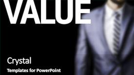  Presentation with business value - Slides having employee morale - value written on a board background and a black colored foreground