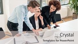  Presentation with members - Beautiful slides featuring  backdrop and a  colored foreground