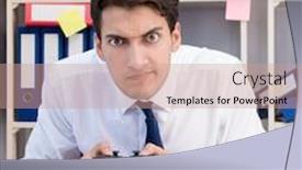  Presentation with computer games - PPT theme enhanced with employee-playing-computer-games background and a coral colored foreground