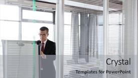  Presentation with airport boarding board - Theme with employee quarter presentation - mature businessman writing on whiteboard background and a  colored foreground