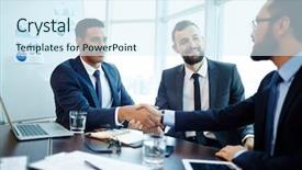  Presentation with employee relations - Theme enhanced with employee relations - new partners background and a sky blue colored foreground