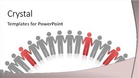  Presentation with job - Amazing slides having job canidate - unique people backdrop and a white colored foreground