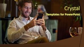  Presentation with atmosphere - PPT theme featuring employee-spending-new-year-s background and a wine colored foreground