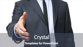  Presentation with render of a car suspension - Presentation with employee transport consultancy - car salesman stretching hand background and a  colored foreground