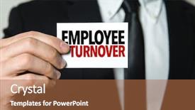  Presentation with employee - Amazing presentation having employee turnover backdrop and a red colored foreground