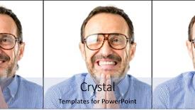  Presentation with praying hands - Colorful slide set enhanced with employee wishes - middle age handsome man closeup backdrop and a  colored foreground