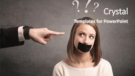  Presentation with female - PPT layouts enhanced with power points leadership - caucasian business hand pointing background and a gray colored foreground