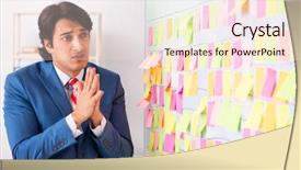  Presentation with employee - PPT layouts enhanced with employee with many conflicting priorities background and a lemonade colored foreground